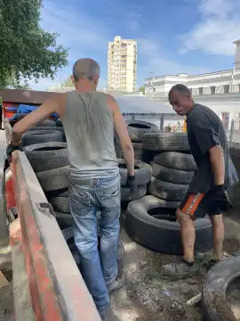Вывоз и утилизация шин в г. Киеве