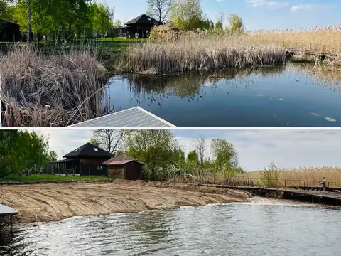 Очистка водоёмов и берга в Киеве и области